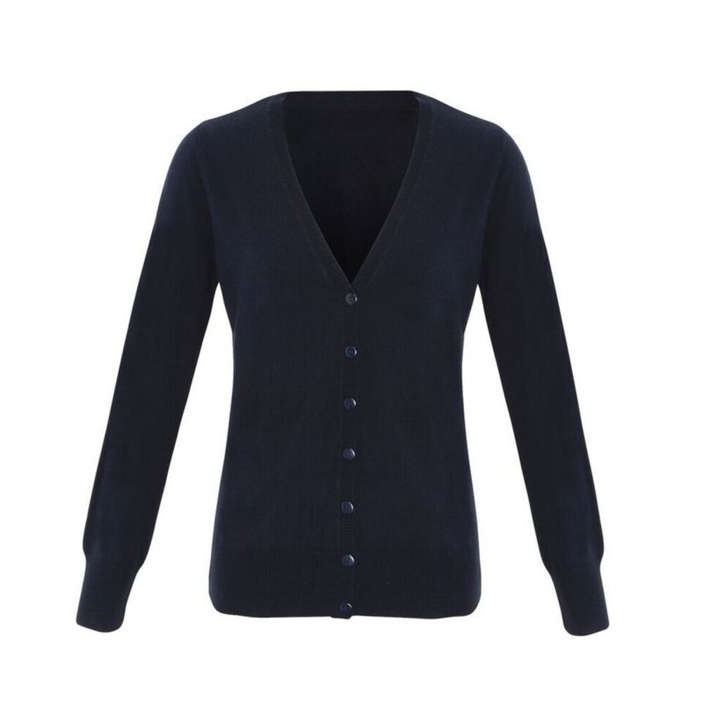 Premier Womens/Ladies Essential Acrylic Cardigan / Navy
